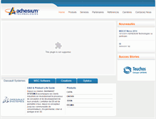 Tablet Screenshot of adhesium.com